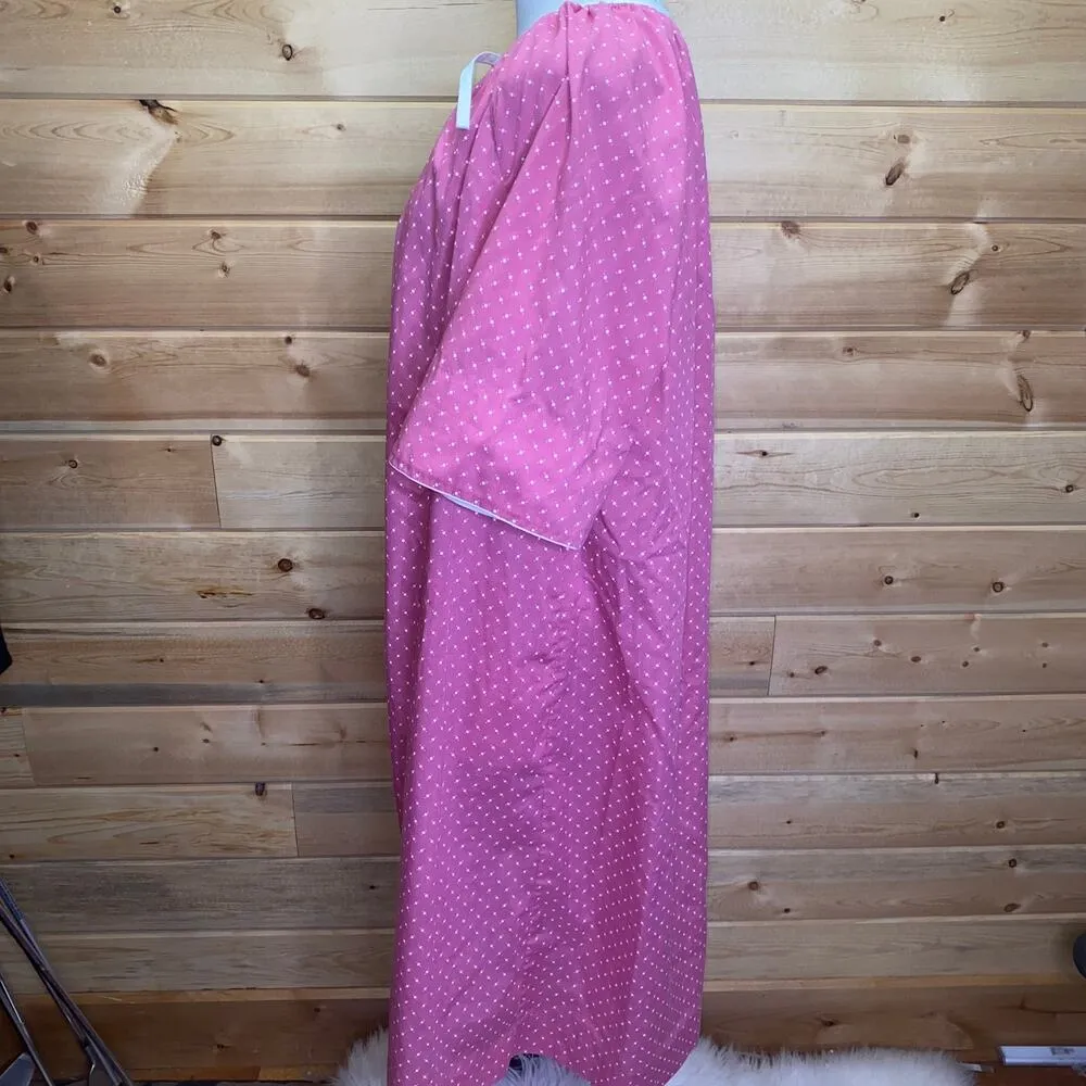 Model Coat Vintage Polka Dot Pink Flowerpot House Dress Mumu Size undefined - Image 5