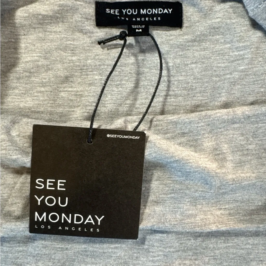 See You Monday‎ Gray Midi Dress - Image 5