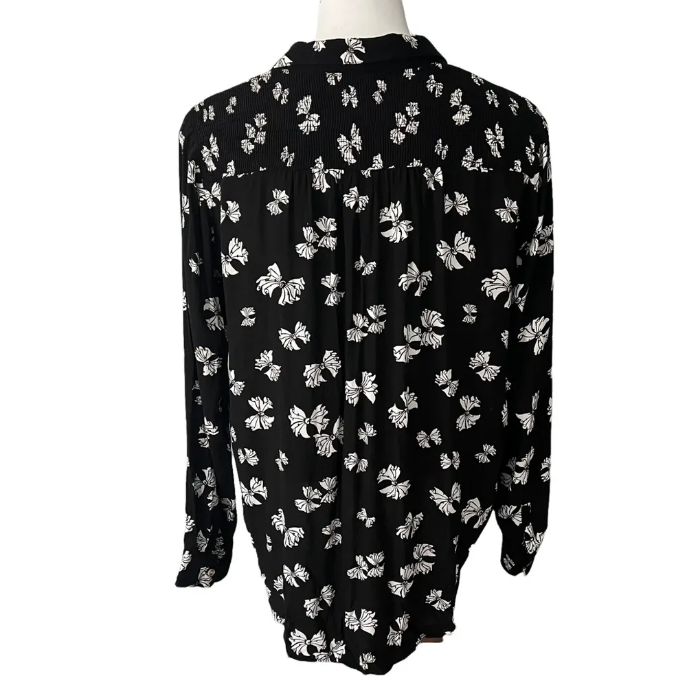 Maeve Anthropologie Bow Emory Printed Button-down Shirt - Image 6