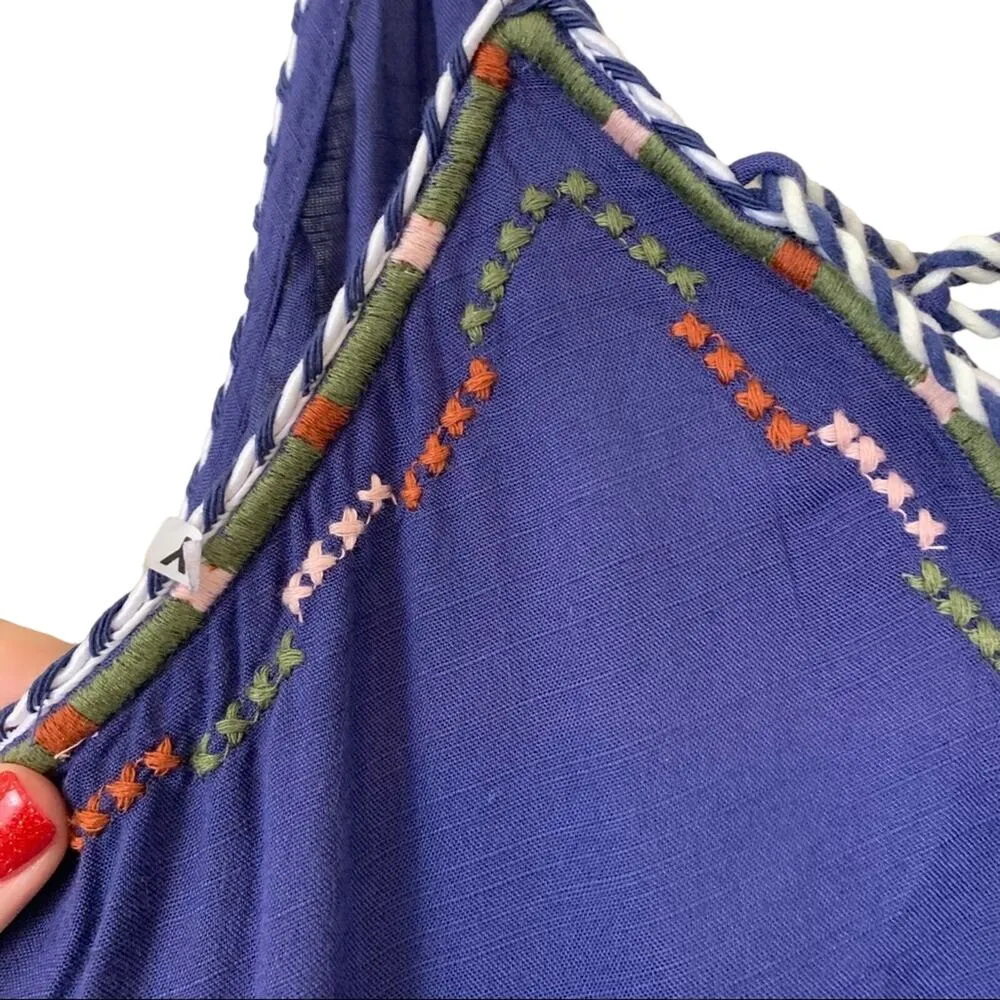 Jessica Simpson Ceri Lace-Up Braided Rope Tank Boho Top - Image 4