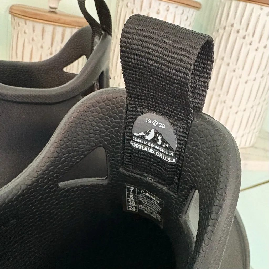 Columbia Women’s Mudranger Boot Black Waterproof Ankle Rain Boots Sz 7/38 - Image 8