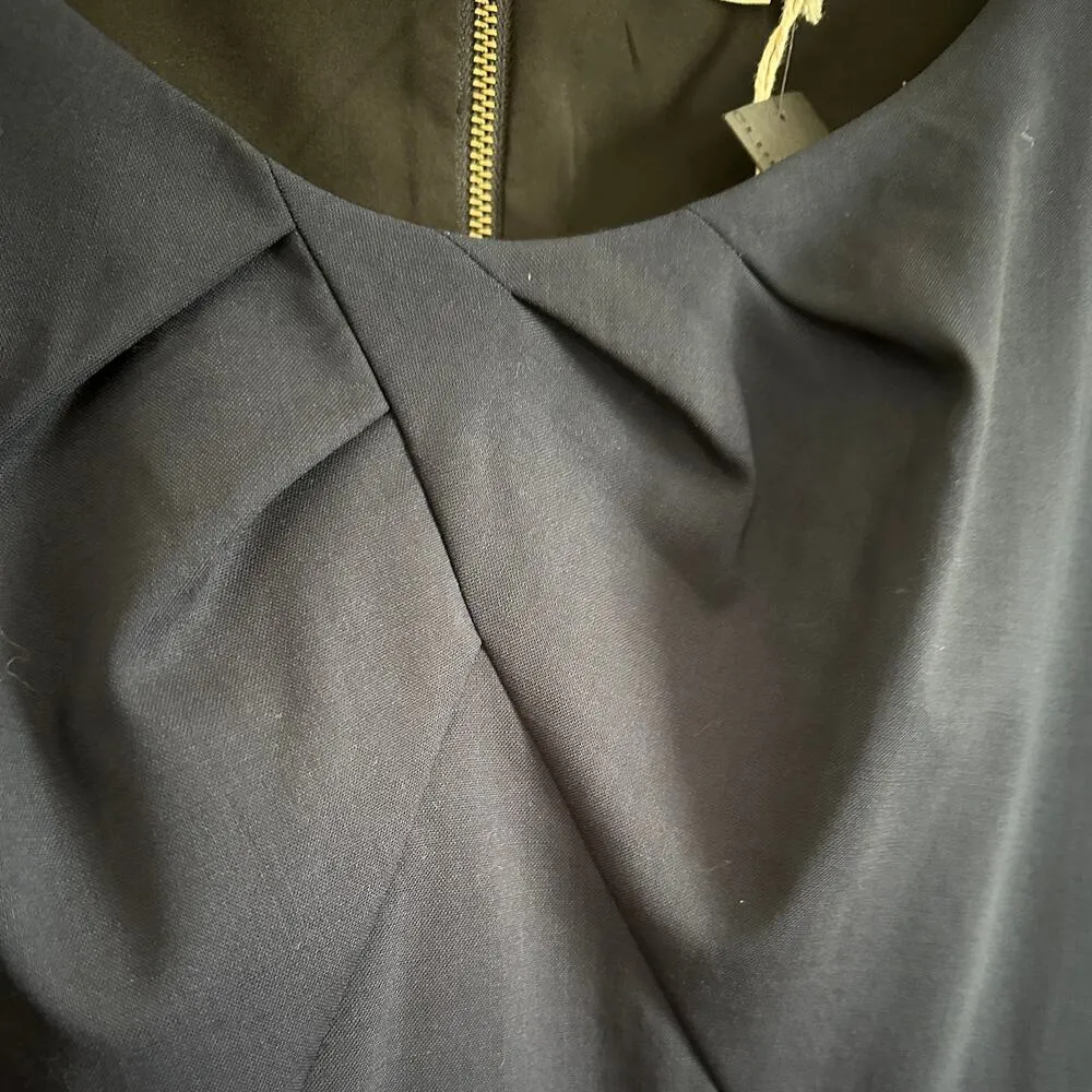 CLUB MONACO | Mavis Lightweight Wool Navy Blue Cocktail Dress Workwear  Size 12 - Image 2