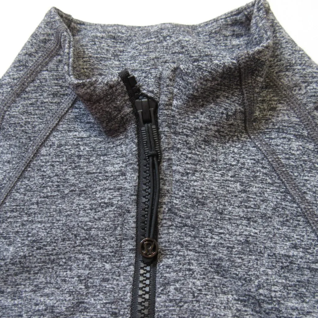 NWT Lululemon Define Jacket Luon in Heathered Black Stretch Full Zip 12 - Image 3