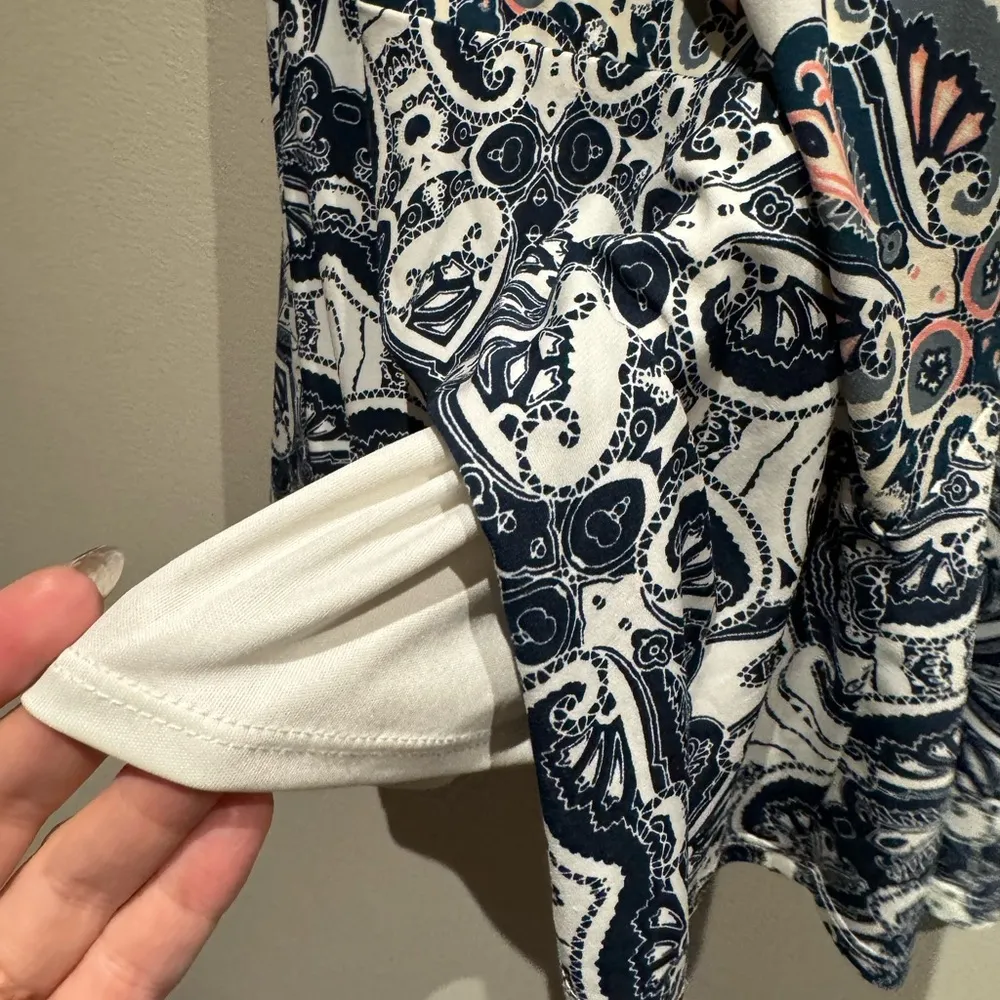 Eliza J long sleeve v-neck shift dress size 6P - Image 8