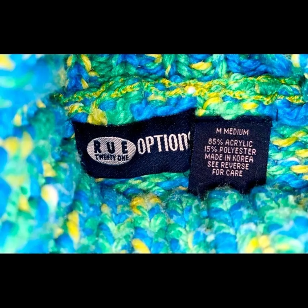 Sleeveless Turtleneck Knit Sweater sz M - Image 2