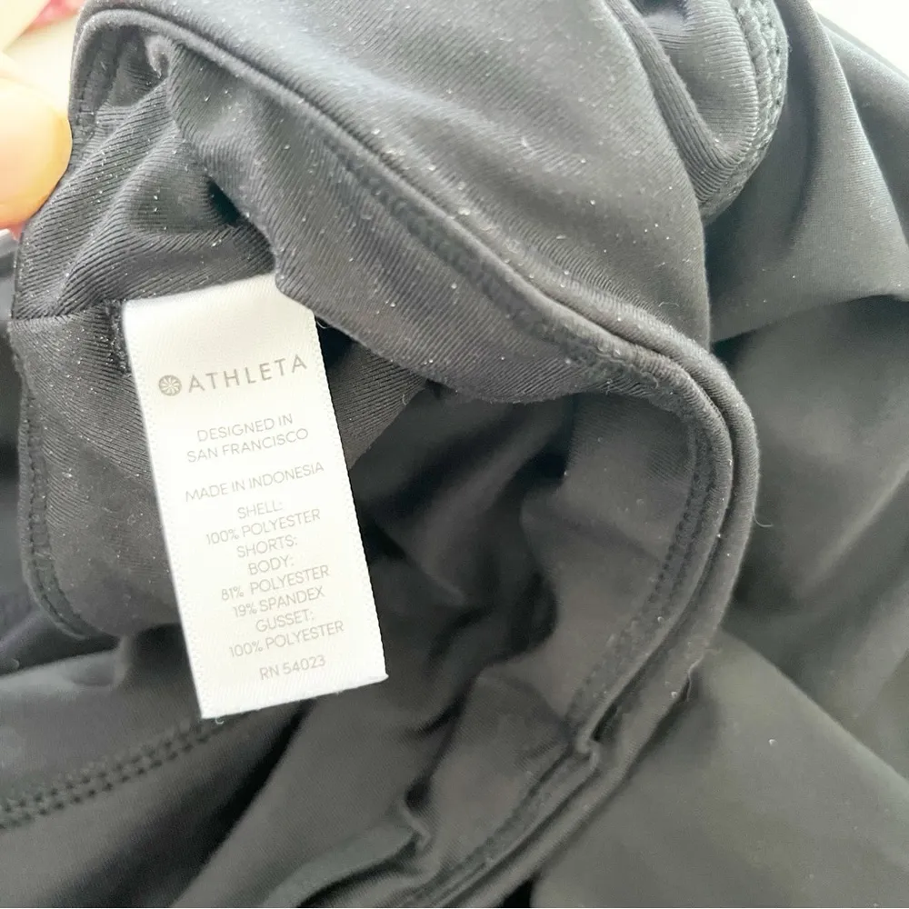 Athleta Black Laser Run Skort Running Tennis Golf Stretch Activewear Size XLarge - Image 4