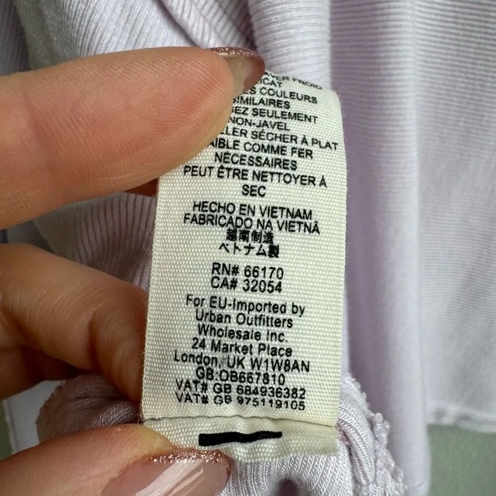 FREE PEOPLE Alameda Pullover Soft Knit Thermal  Dolman Purple Pink Size Medium - Image 8