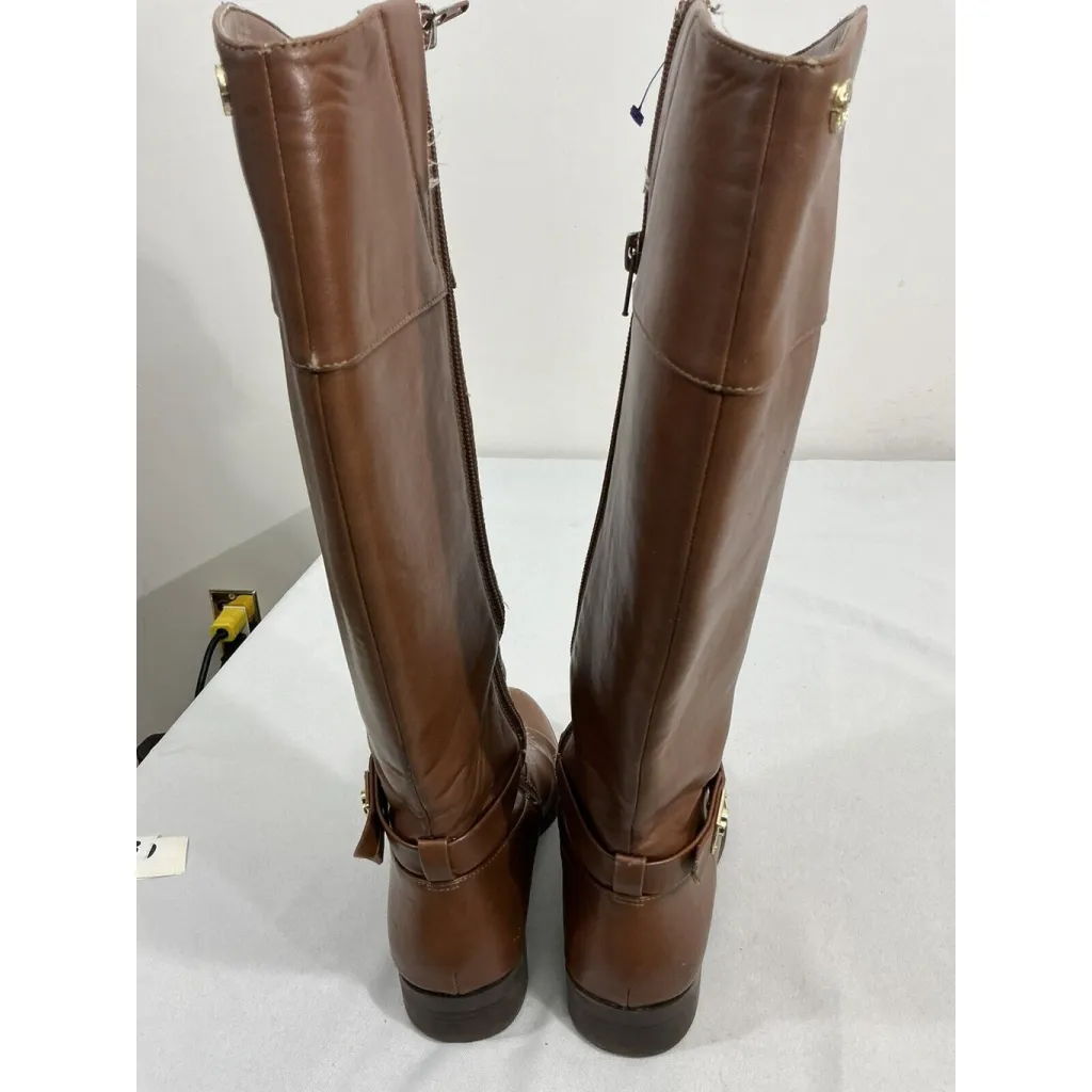 Womans Charter Club Johannes 6 M Brown Full Zip Knee Length Riding Boots - Image 5