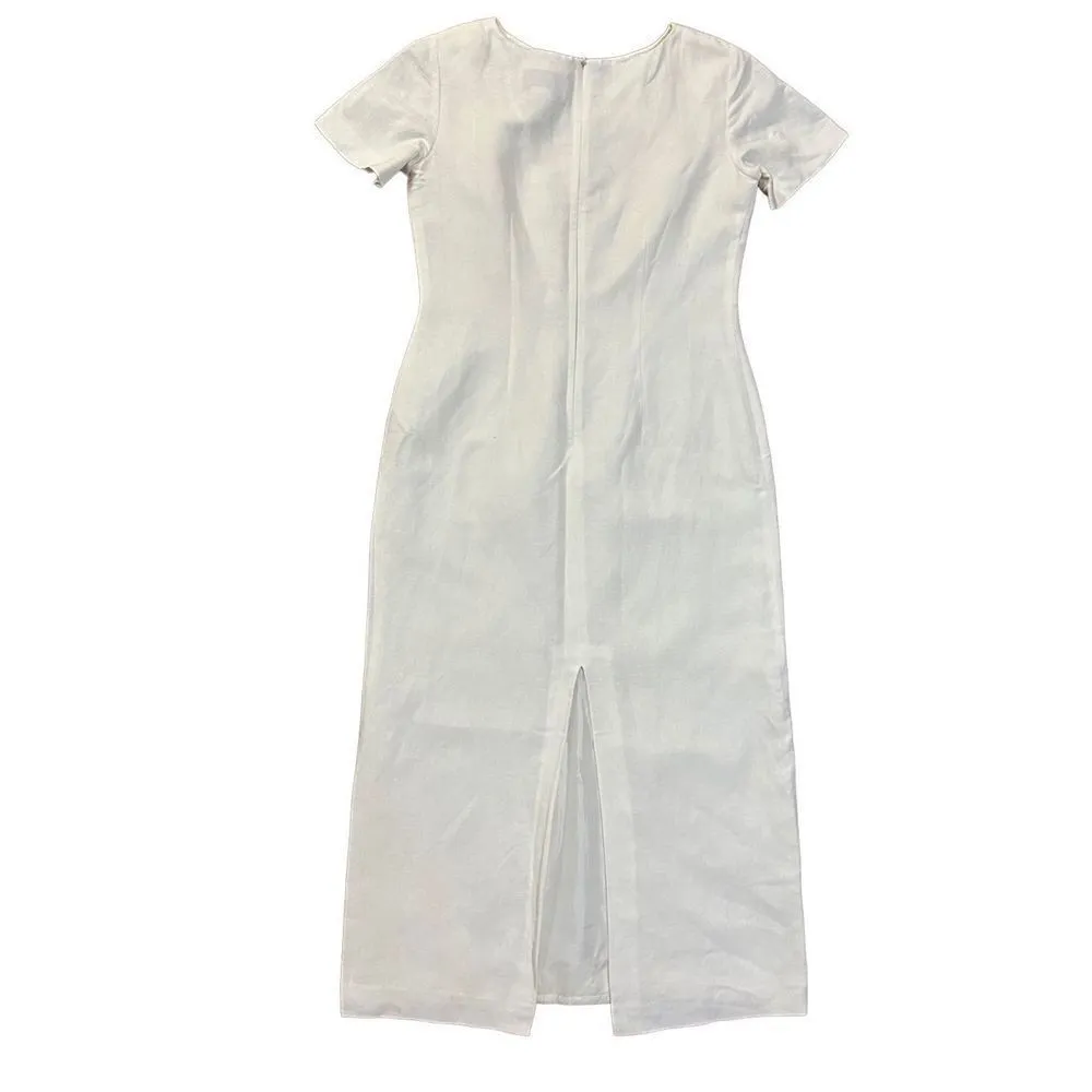 Jessica Howard Vintage ivory embroidered floral minimalist cottagecore l… - Image 3