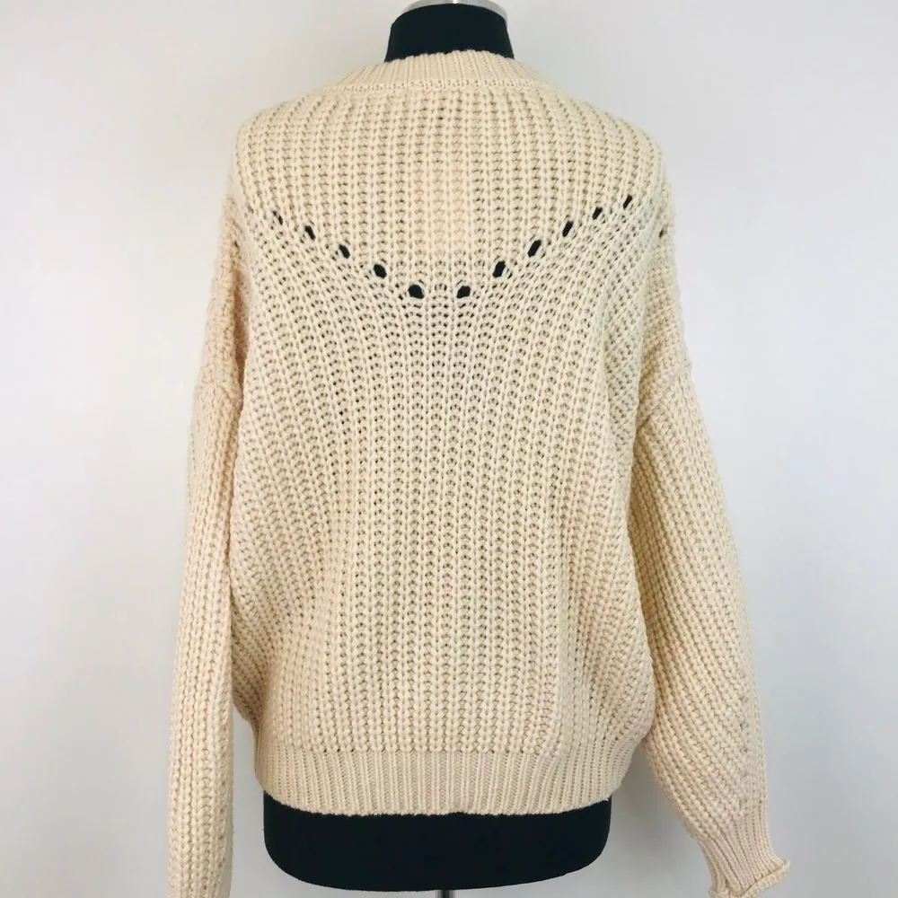 NWT Elodie Chunky Knit Dolman Sweater Medium - Image 5