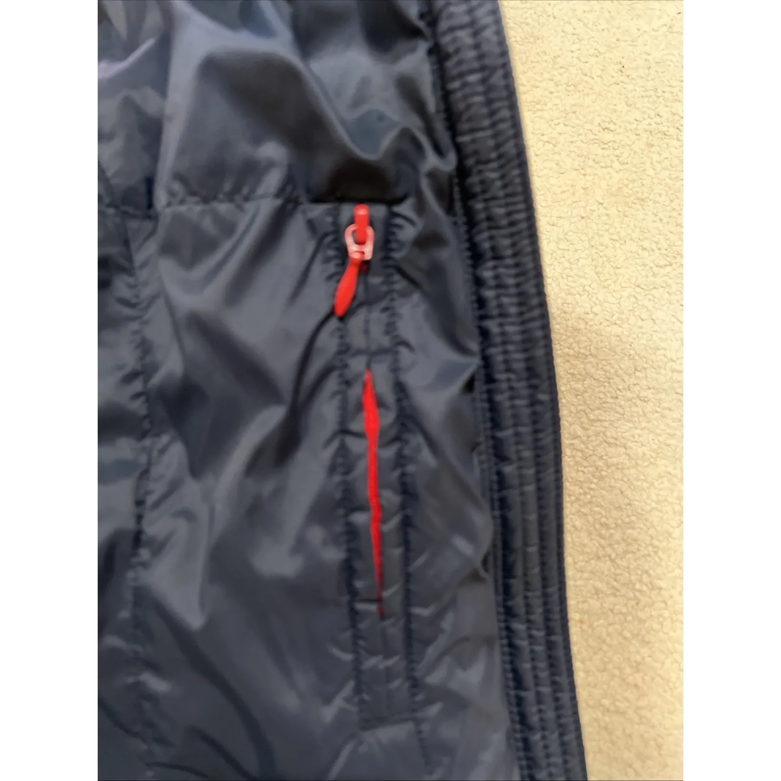 Tommy Hilfiger Sport Hooded Puffer Jacket Red Color Block Preppy Cozy Outdoor - Image 11