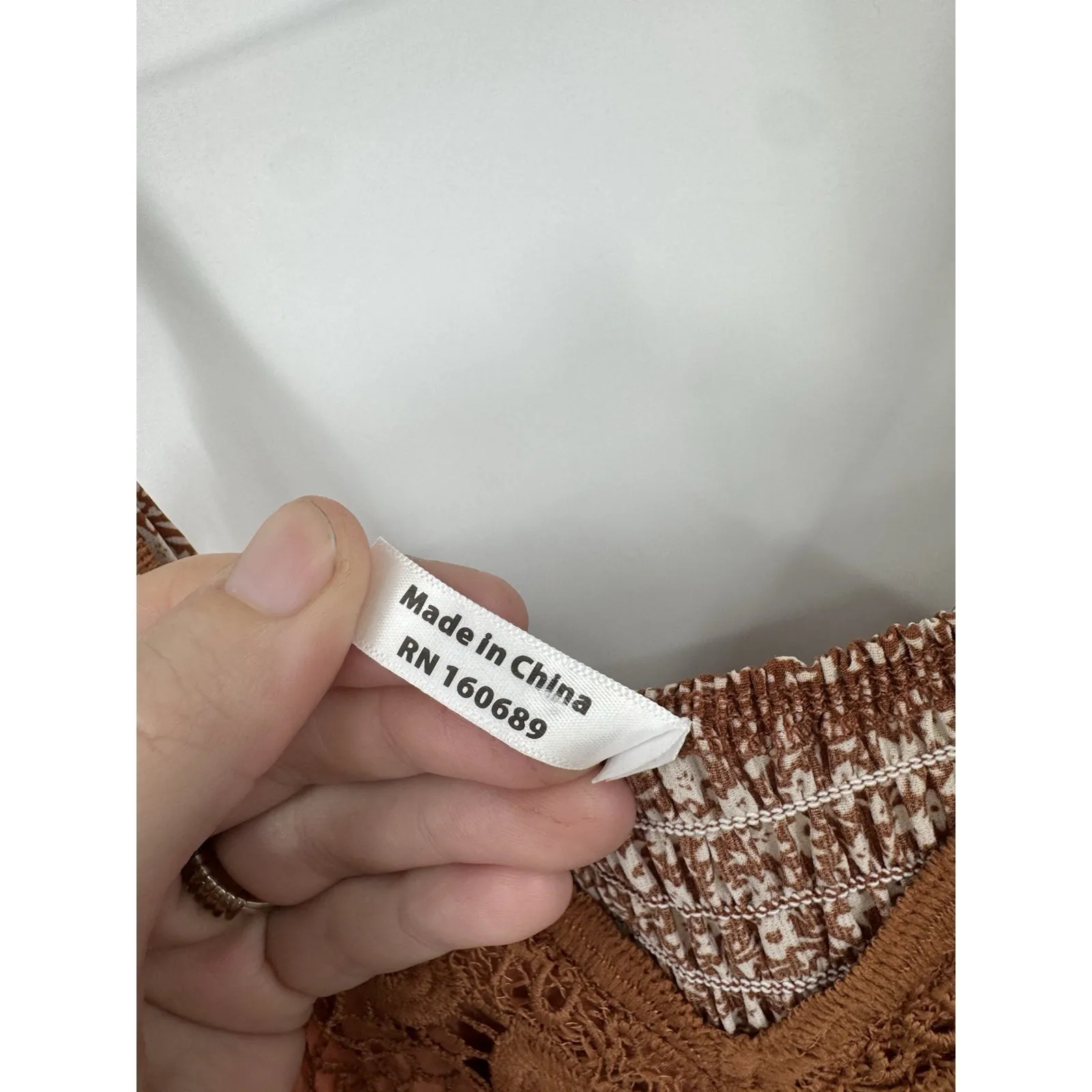 Pretty Chicago Fairy Grunge Brown Floral Midi Dress Women M Cottage Prairie Size M - Image 4