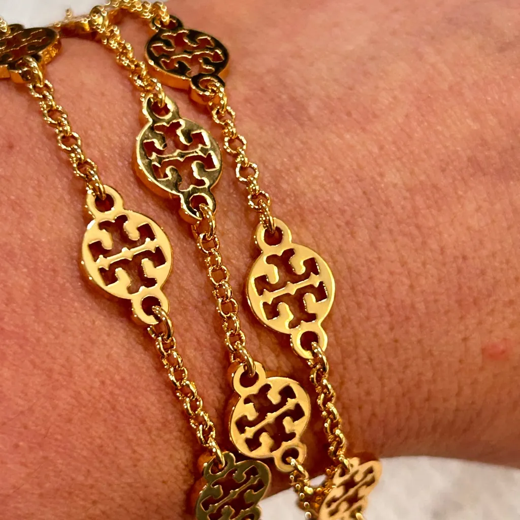 Tory Burch 3 string Bracelet with logo - brand new with Tory Burch Dust Bag* - Image 2