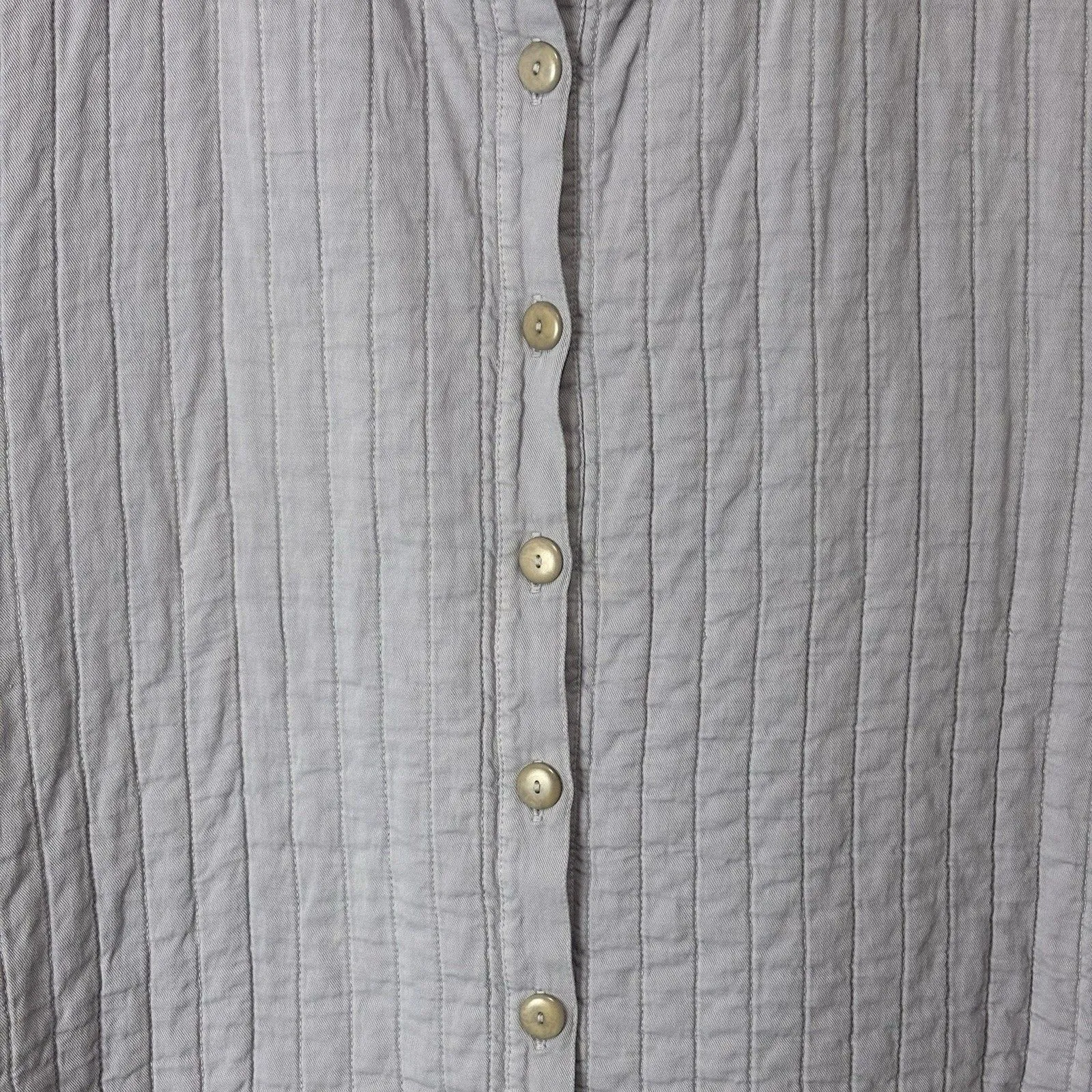 Iridium Vest Womens 2X Purple Blue Cotton Quilted Button Front Collar Casual - Image 2