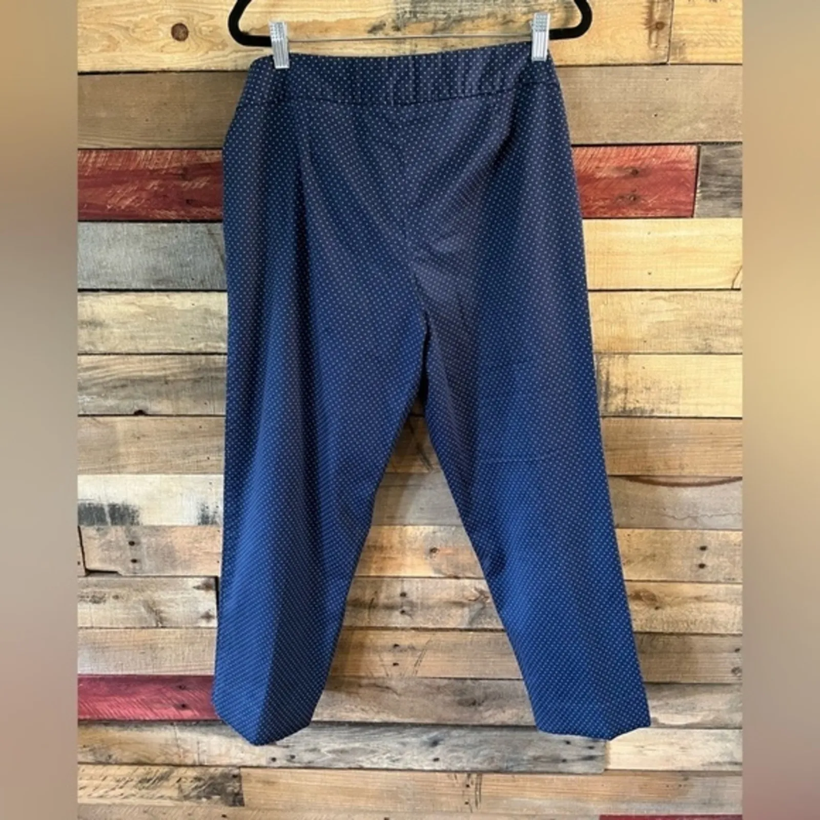 Talbots Navy Polka Dot Dress‎ Crops Size 10 - Image 2