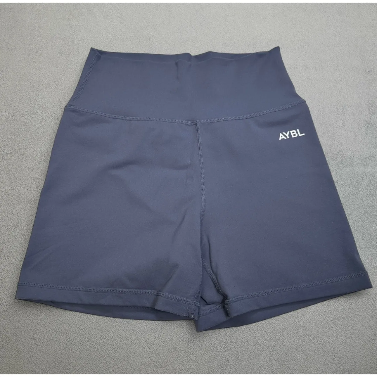 AYBL Core Shorts S Womens Blue Grey Staple Seamless Training Compression Fitted - Image 1