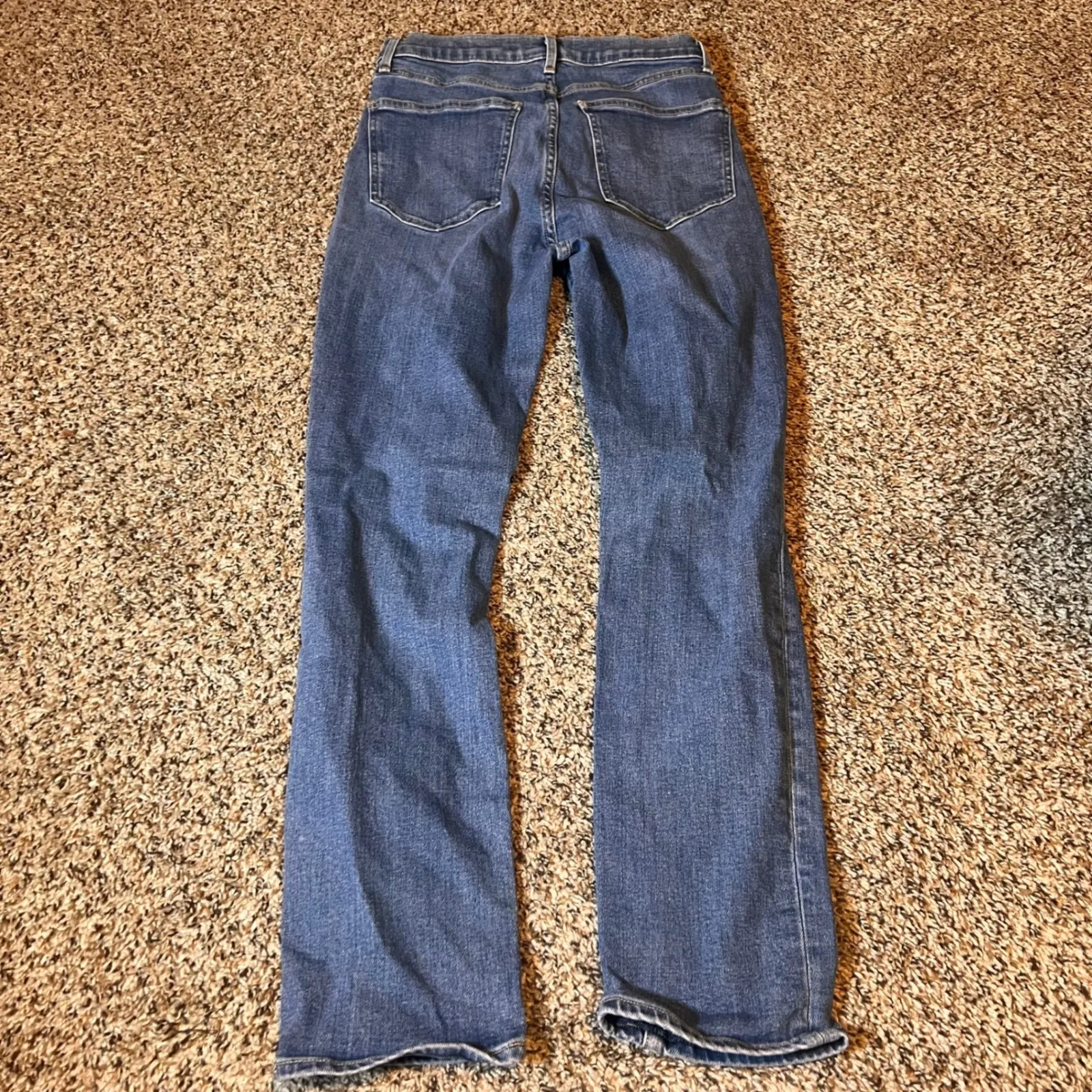 GAP Womens Vintage Slim High Rise Distressed Ripped Jeans Size 28 Blue Denim‎ - Image 6