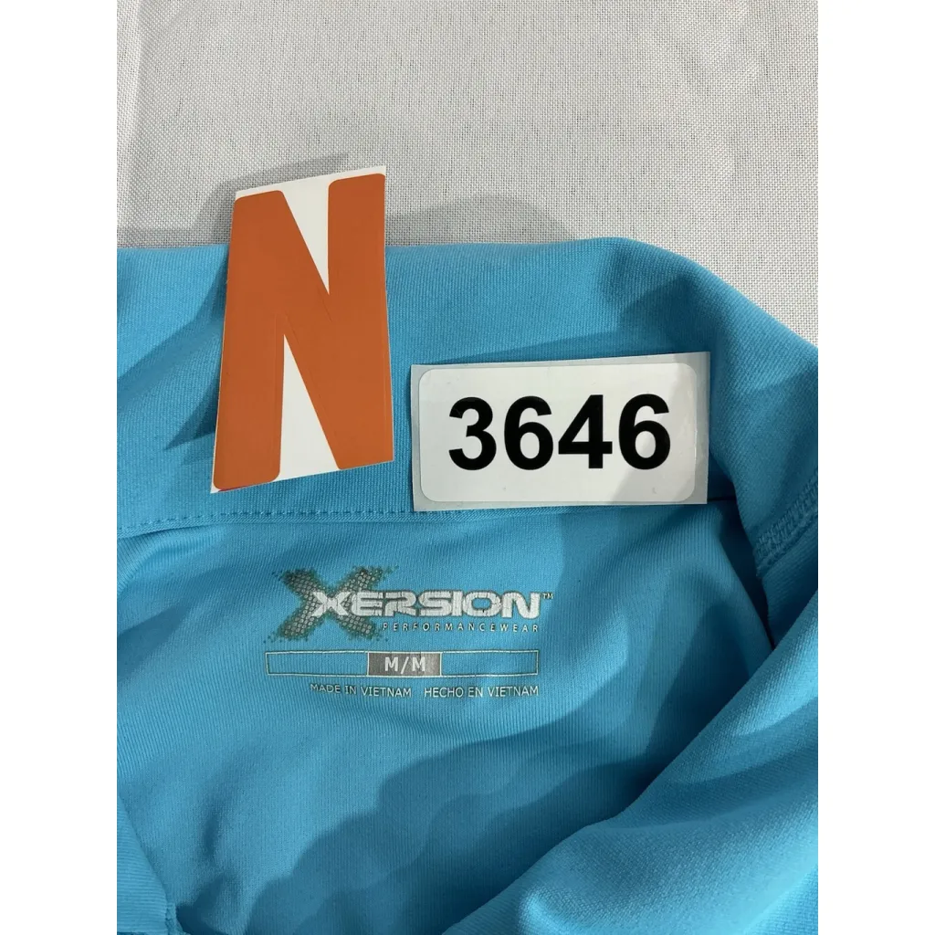 Womans Xersion Performance M/m Blue Full Zip Active Jacket - Image 3