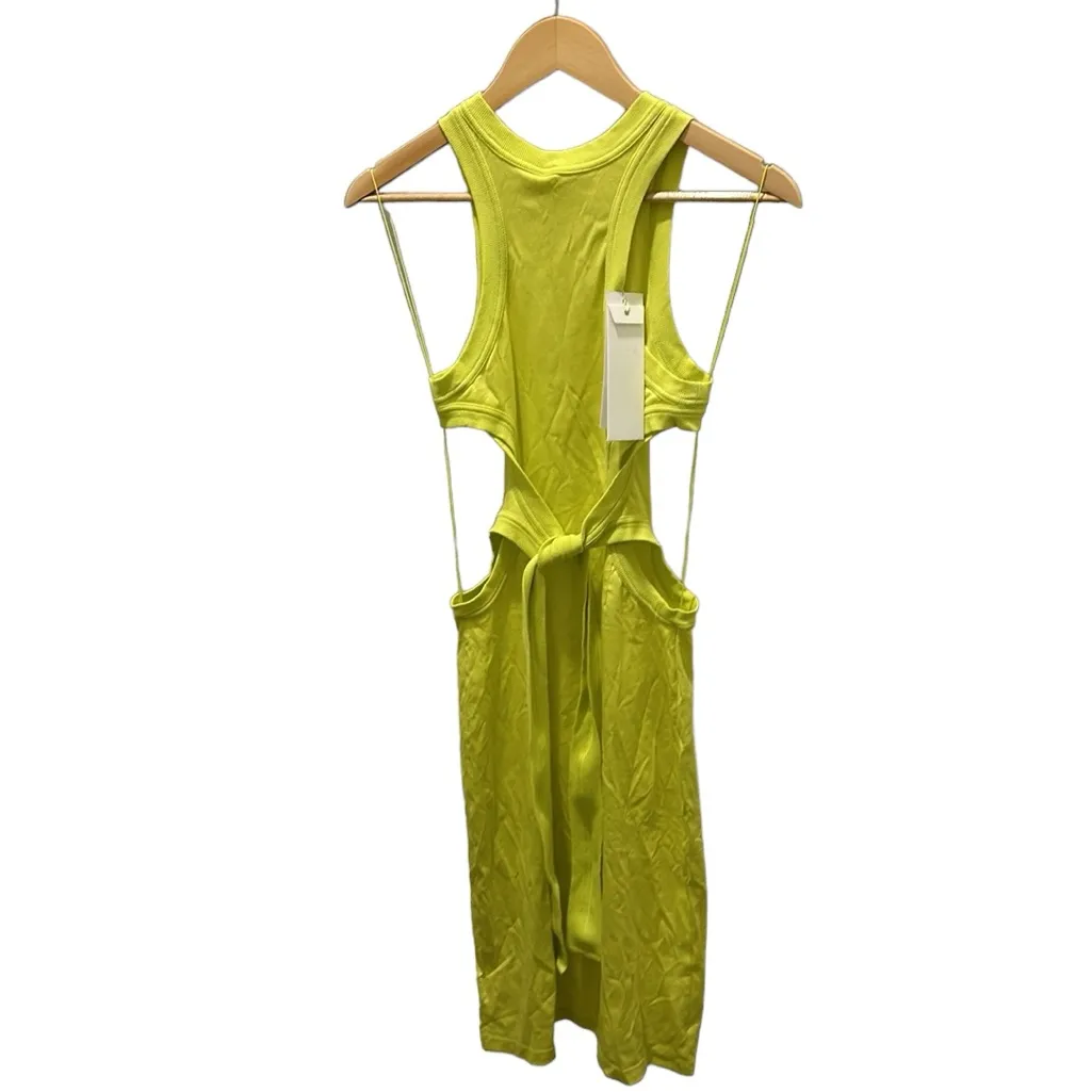 Dion Lee Jersey Dress Lime Size XS - Image 5
