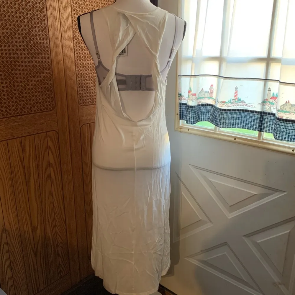 Forever 21 Ivory Hi Low Open Back Dress - Image 6