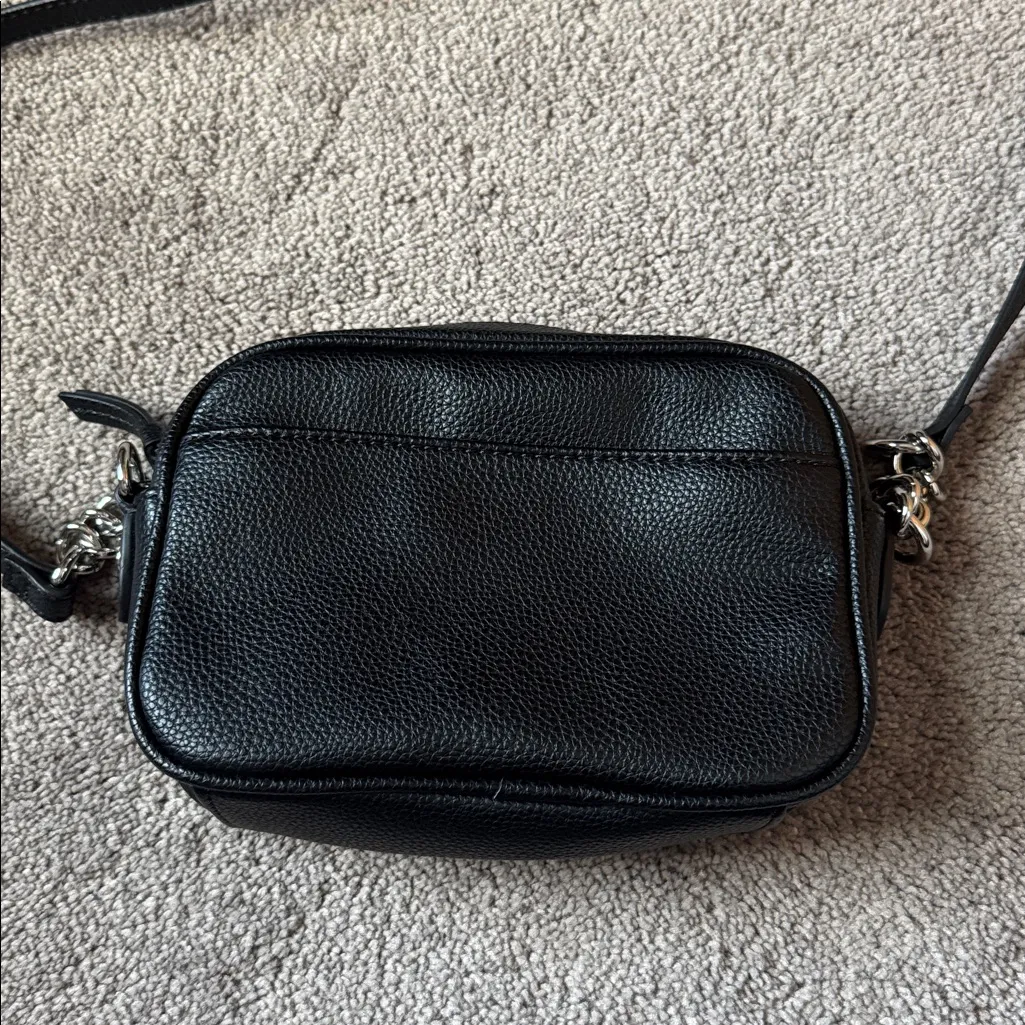 Dana Buchman Black Pleather Mini Crossbody Bag - Image 3