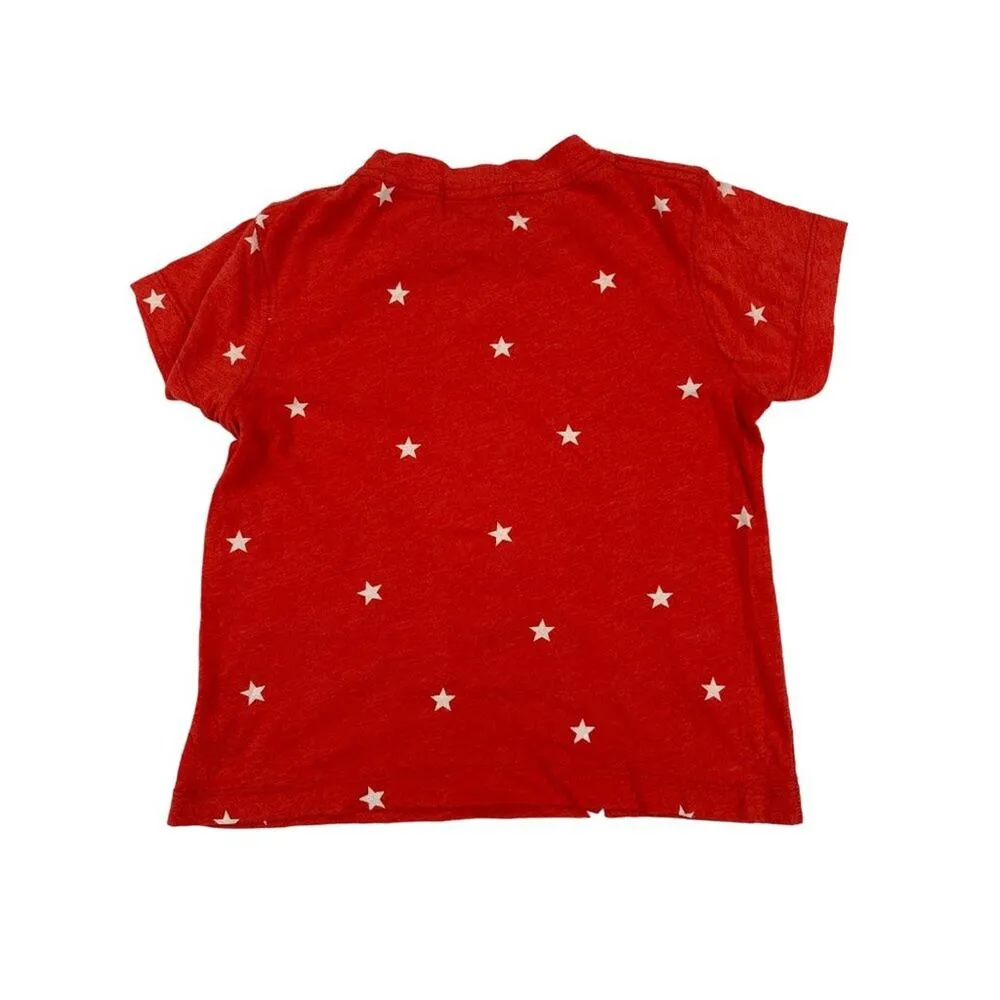 Wildfox - Stars Short Sleeve Tee in Red & White - Image 3
