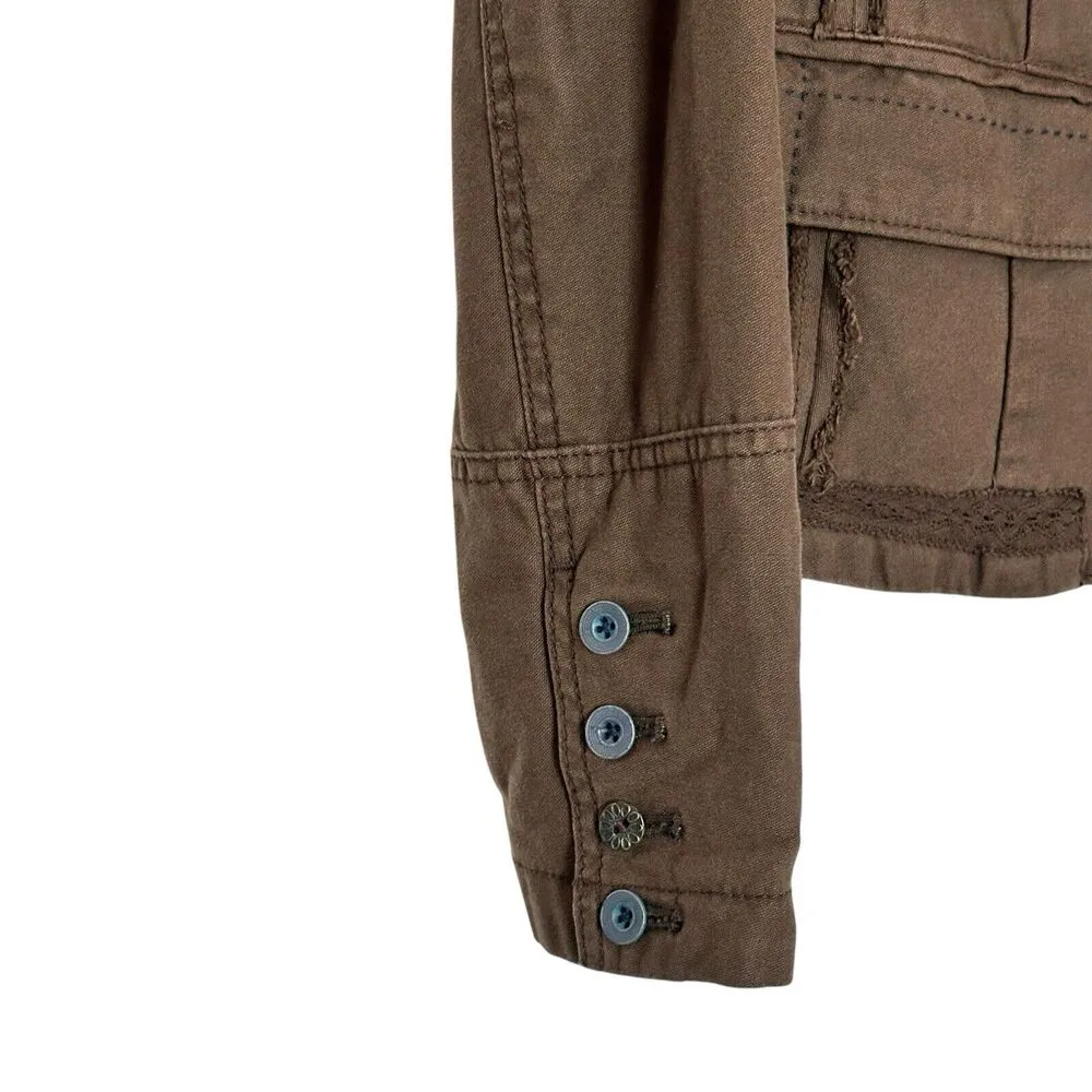 Hei Hei Anthropologie 10 Delaine Blazer Jacket Green Houndstooth Plaid Back - Image 8