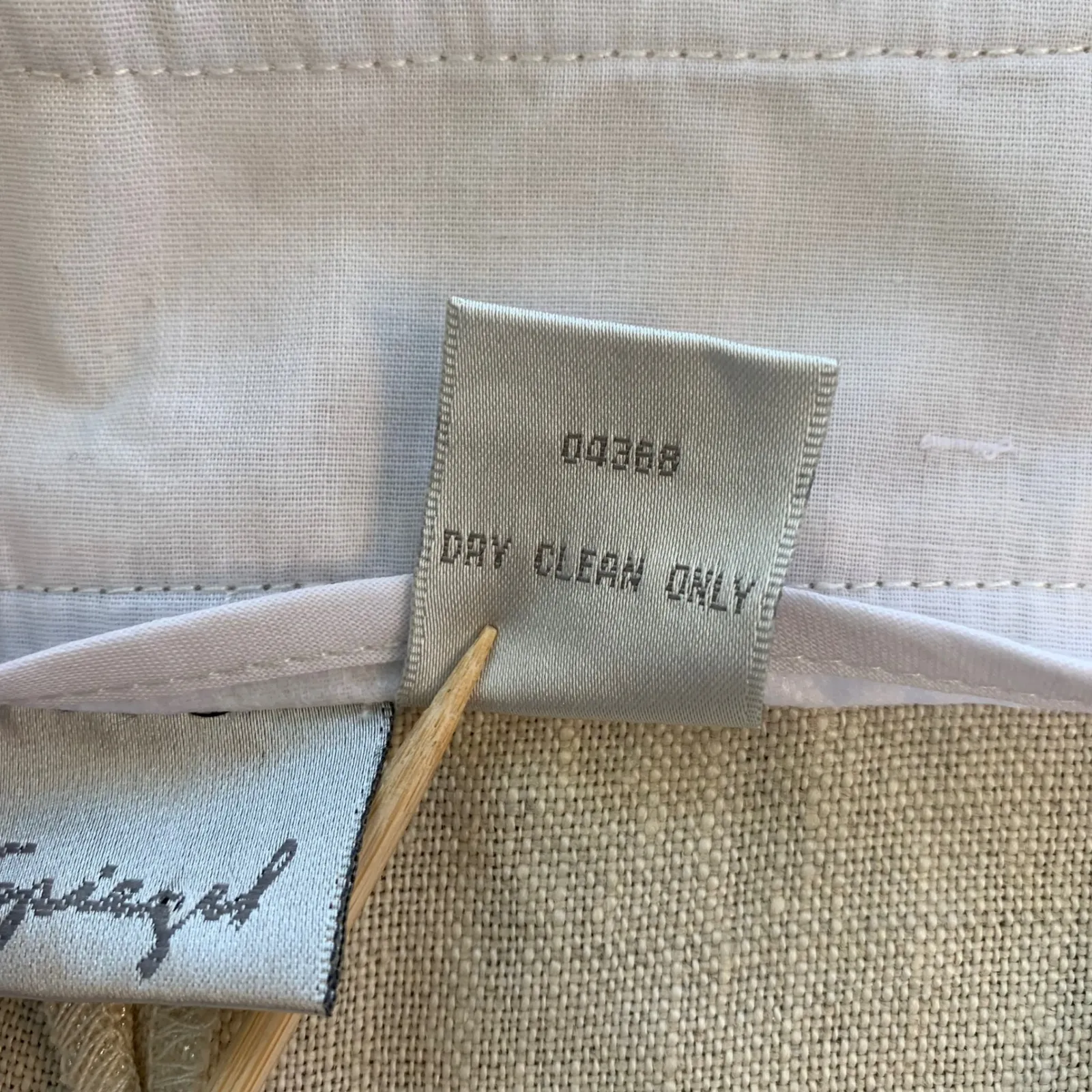 Spiegel Women's Metallic Linen Blend Cuffed Leg Pants Size 10 Neutral Sparkle - Image 7