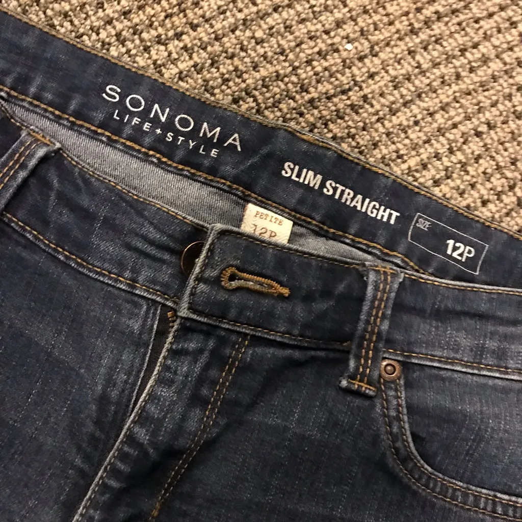 Lot of 4 of Womens Jeans Sizes 12-14 Sonoma, Paige, Maurice’s & Eileen Fisher - Image 3