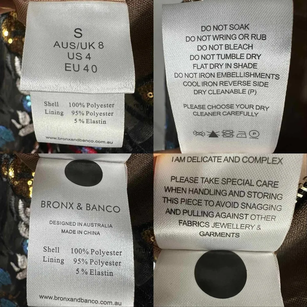 Bronx and Banco Paradise Flare Sequins Mini Formal Dress Size US 4 - Image 12