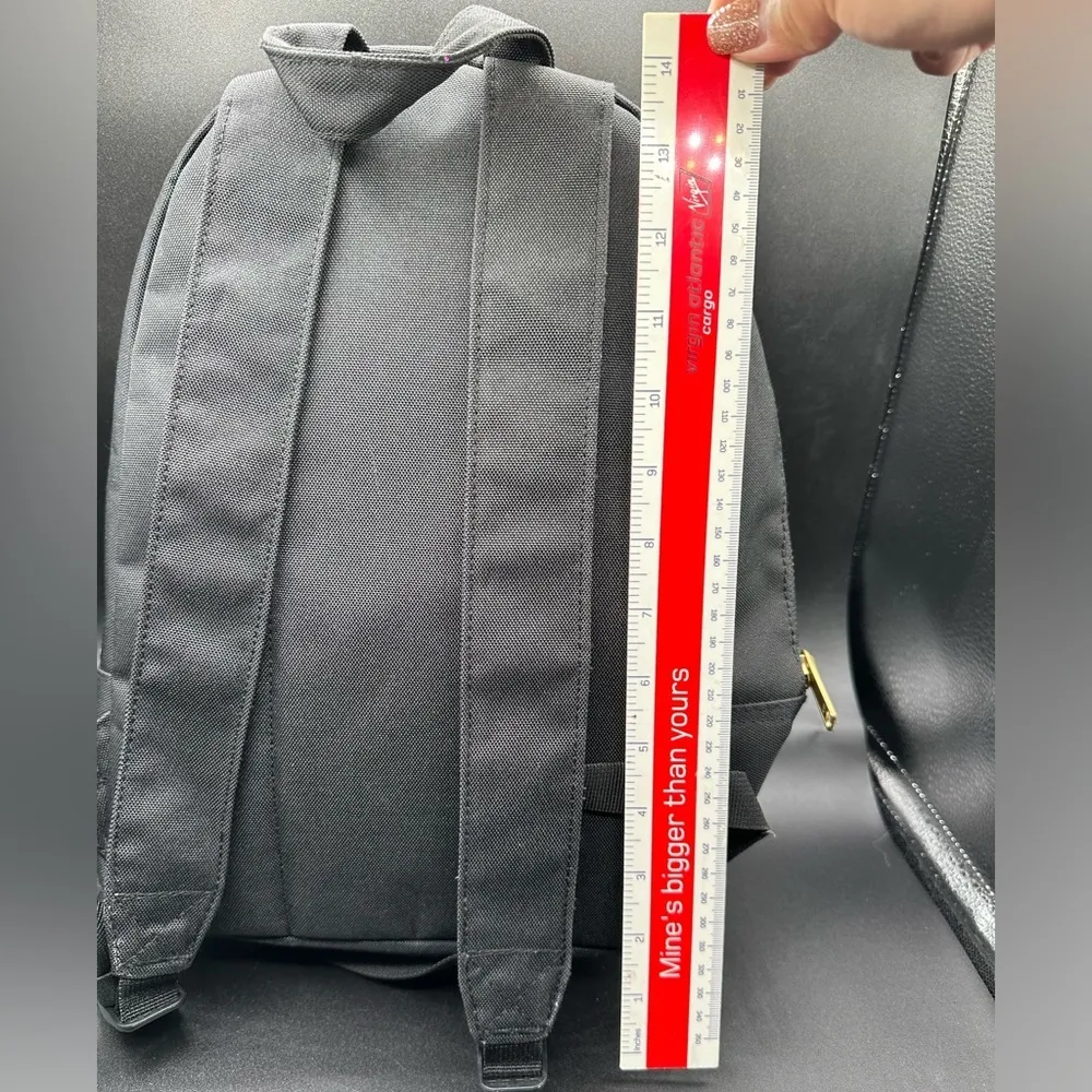 Herschel Mini Black Canvas Backpack 14” - Image 5