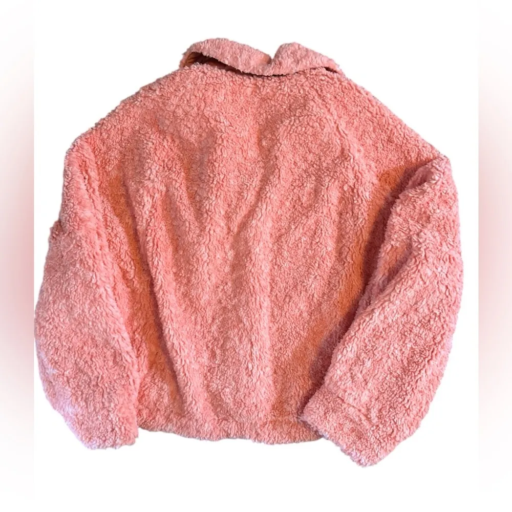We The Free Pink Teddy Jacket Cropped Fuzzy - Image 5
