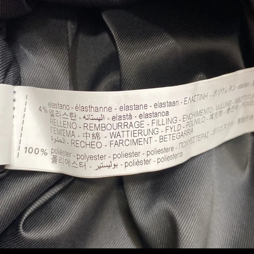 Zara Faux Leather Strapless Black and Red Mini Dress(Size Large) - Image 8