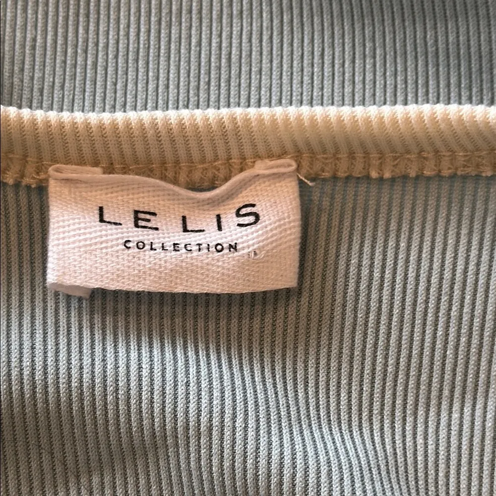 LE LIS Cannon Beach Sky Blue Midi Dress Size Medium - Image 11