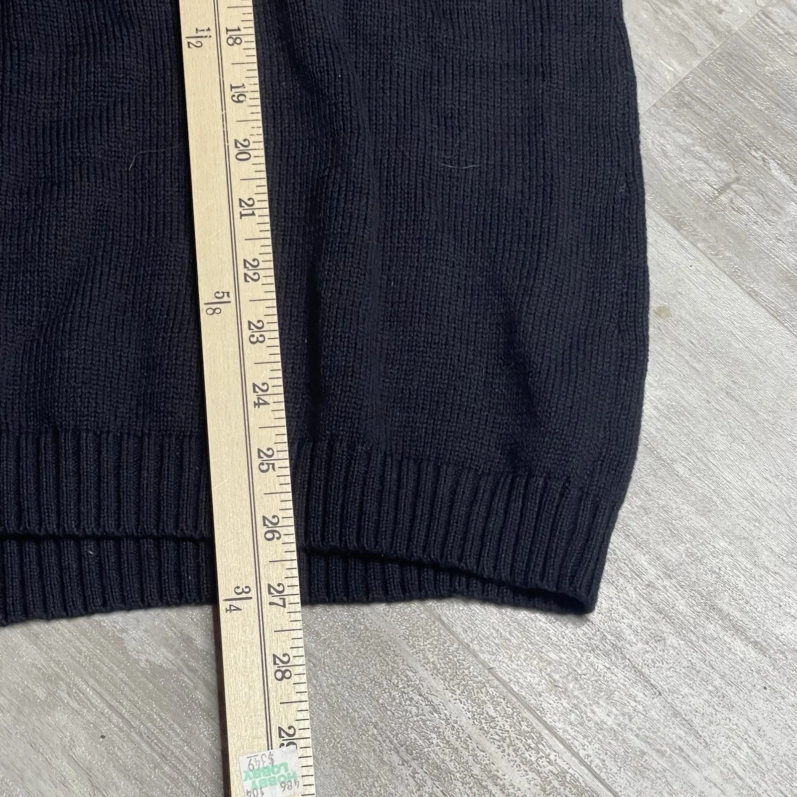 Karen Scott woman Black stretch long slv , Two Button Sweater sz 3X NEW‎ Z-266 - Image 6