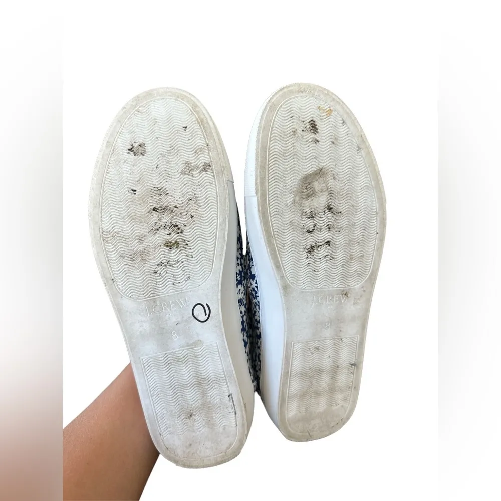 Road Trip Slip-on Sneakers Keats Floral Women’s Size 8 / White & Blue - Image 8