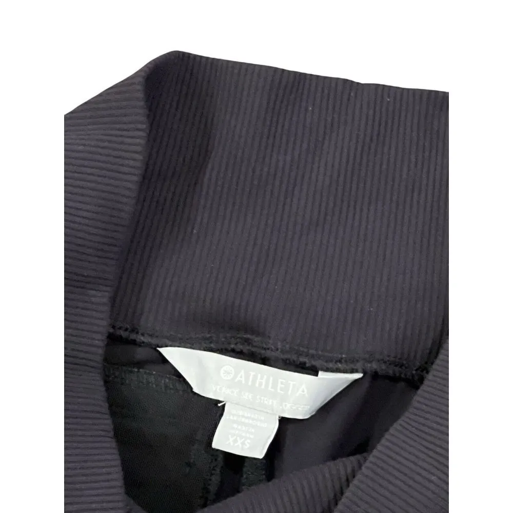 Athleta Pants Womens Black White Athletic Nice Side Stripe‎ Jogger XXS - Image 4