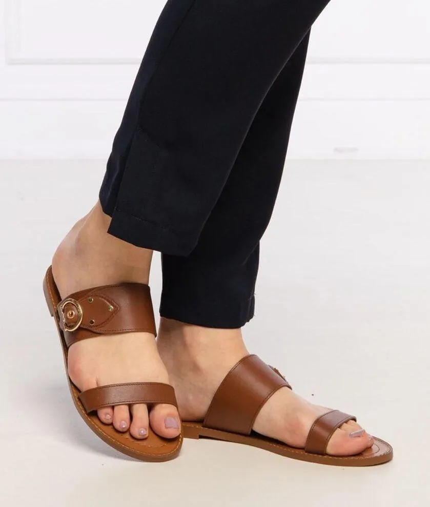 NWB Coach Harlow Sandal Brown Leather 7.5 - Image 6