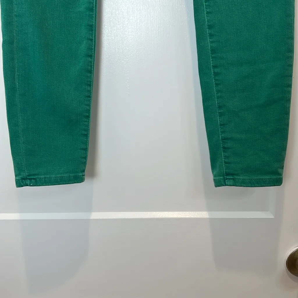 Pilcro and the Letterpress Emerald green mid-rise Skinny Jeans size 26. - Image 3