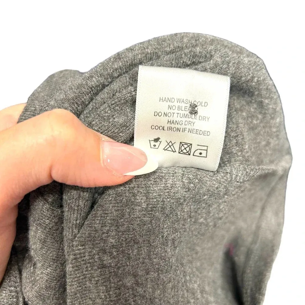 Privacy Please x Revolve Gray Puff Sleeve Cotton Cardigan Sweater Size Small - Image 8