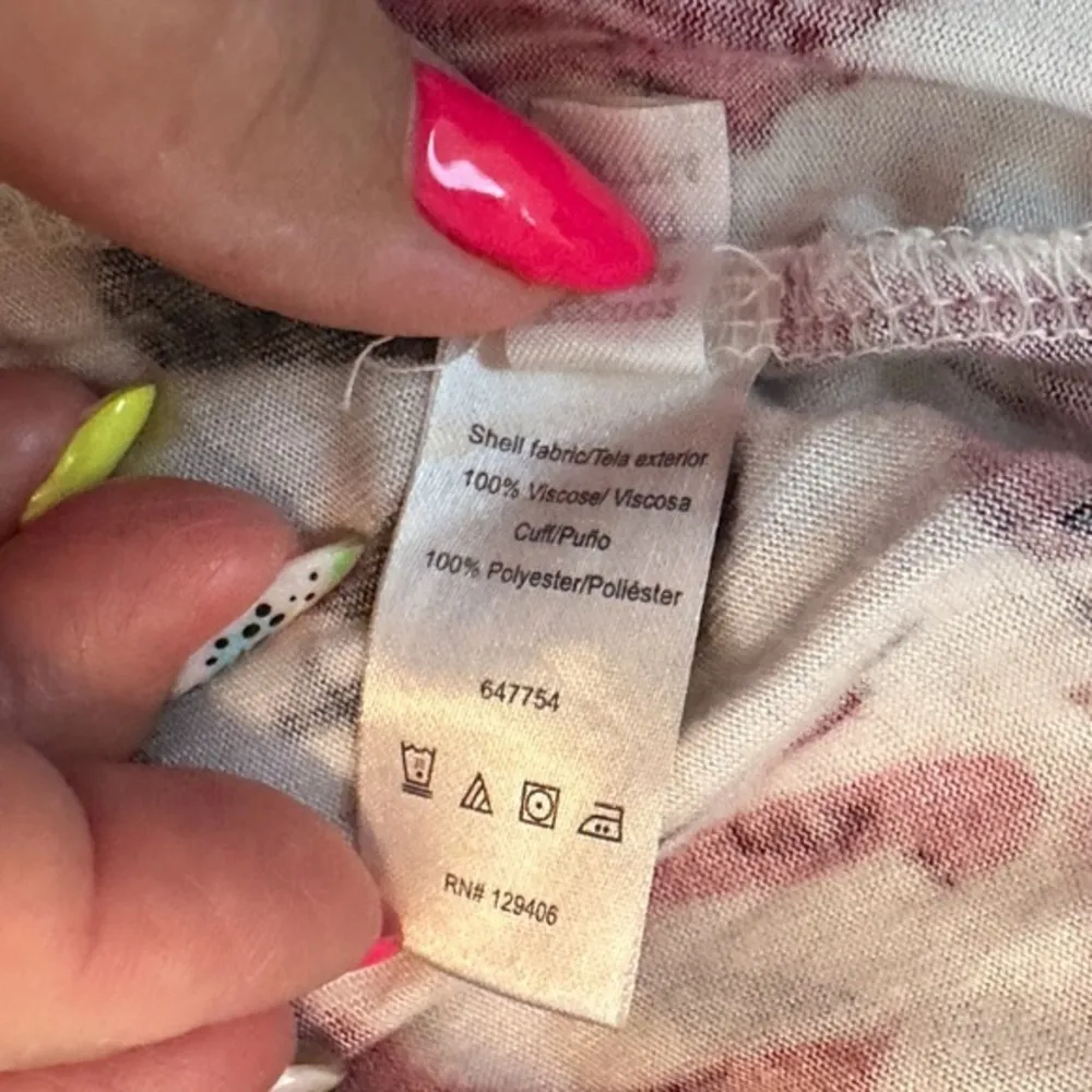 Women's  Red and White Pajama Gown - Image 8