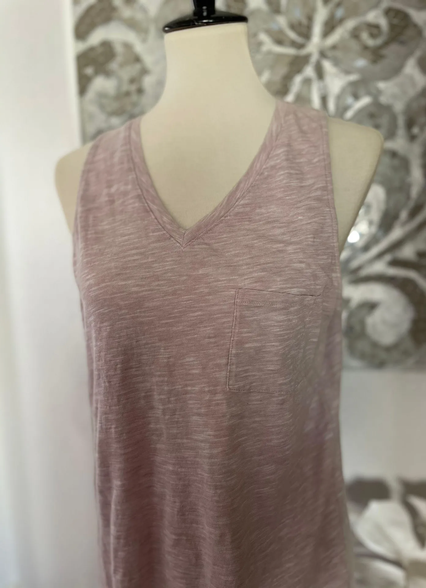 Pink V Neck Tank Top - Image 4