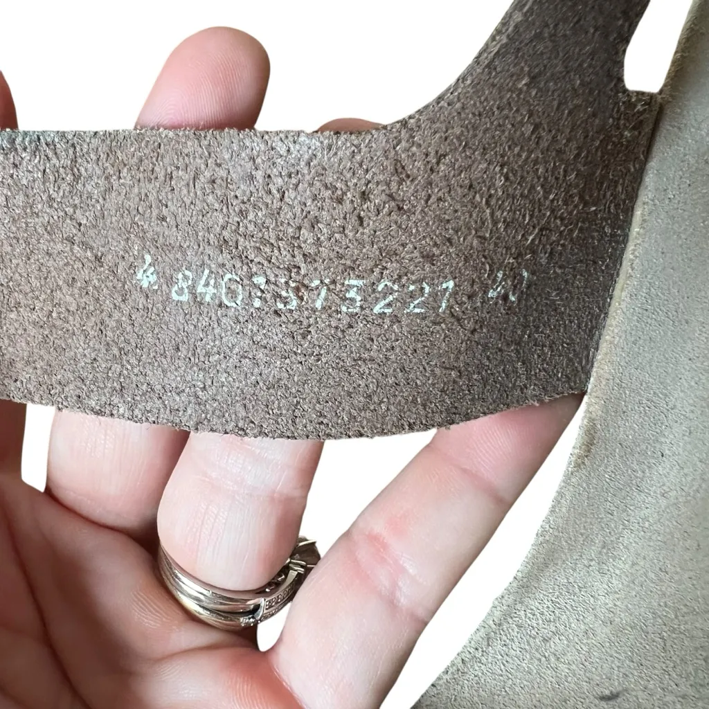 MEPHISTO Lissandra Platform Wedge Sandals Sz 40 US 10 Comfort Silver Metallic - Image 10