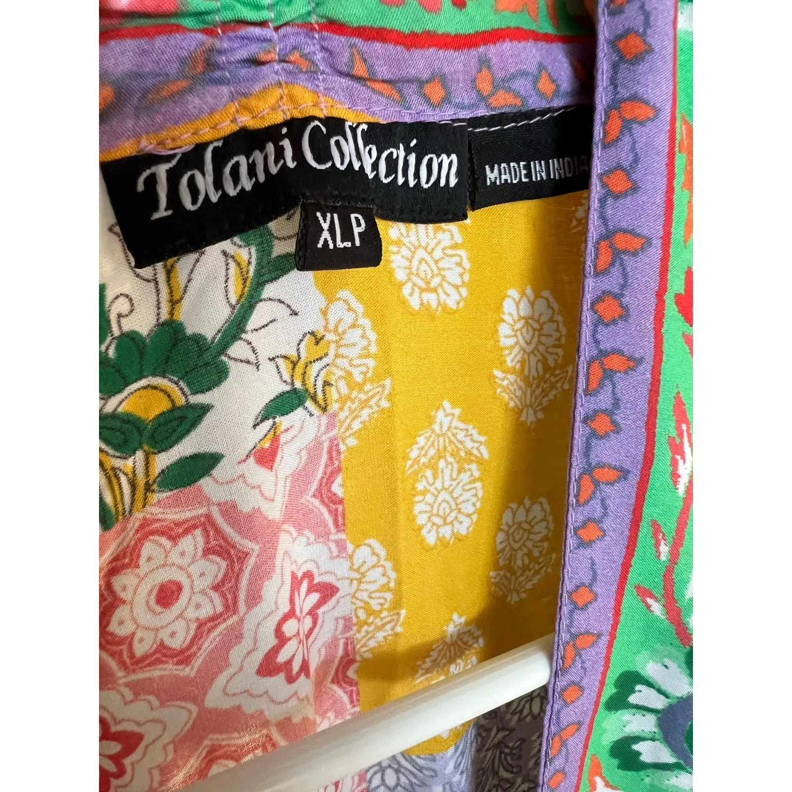 Tolani Kimono Women’s Top XLP XL Petite Orange Pink Modal Blouse - Image 5