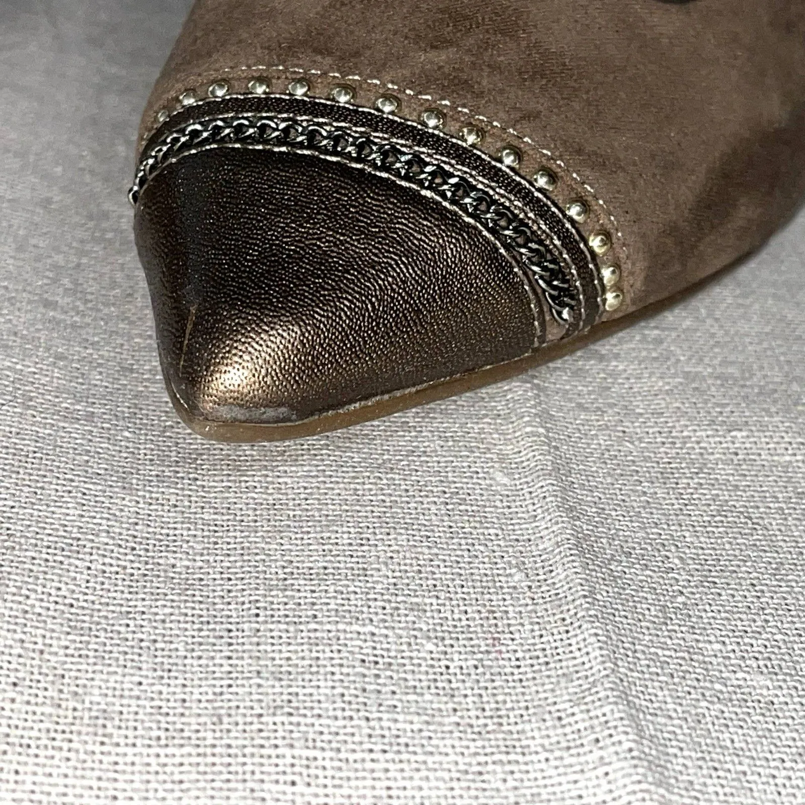 Dressbarn | Nanette Taupe Pointed Toe Slingback Heels | Size 7.5 - Image 12