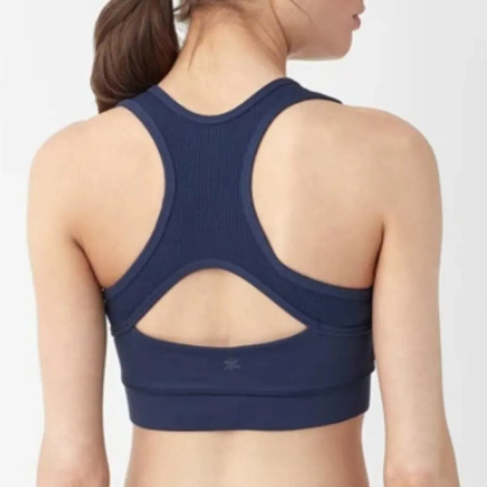 Splendid Navy Blue Yoga High Neck Bra - Image 2