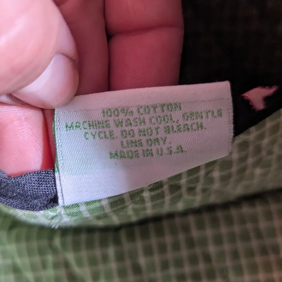 Vtg 1990s Vera Bradley Hope Black Coquette Bow Floral Print Button Shoulder Bag - Image 6