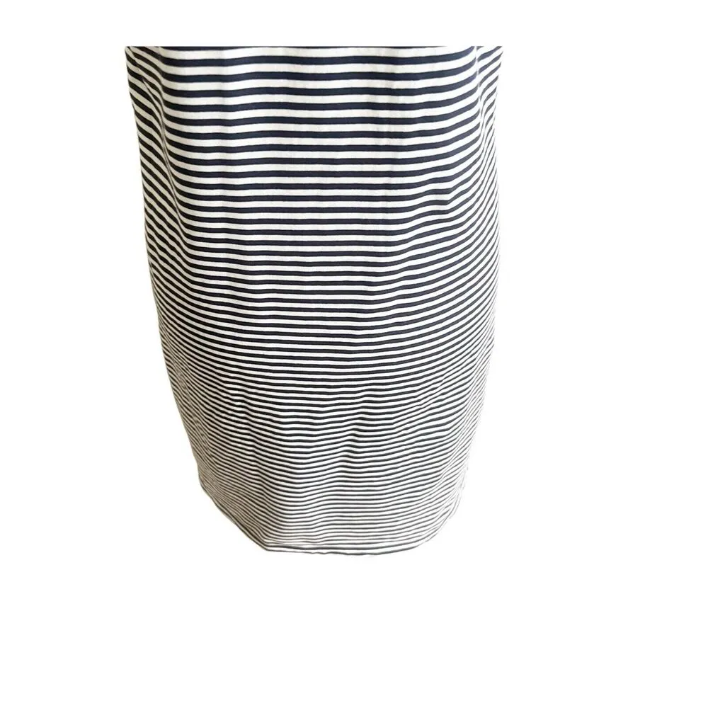 Tory Sport Mini Dress Size Medium Navy White Striped Athletic Wear Designer - Image 6