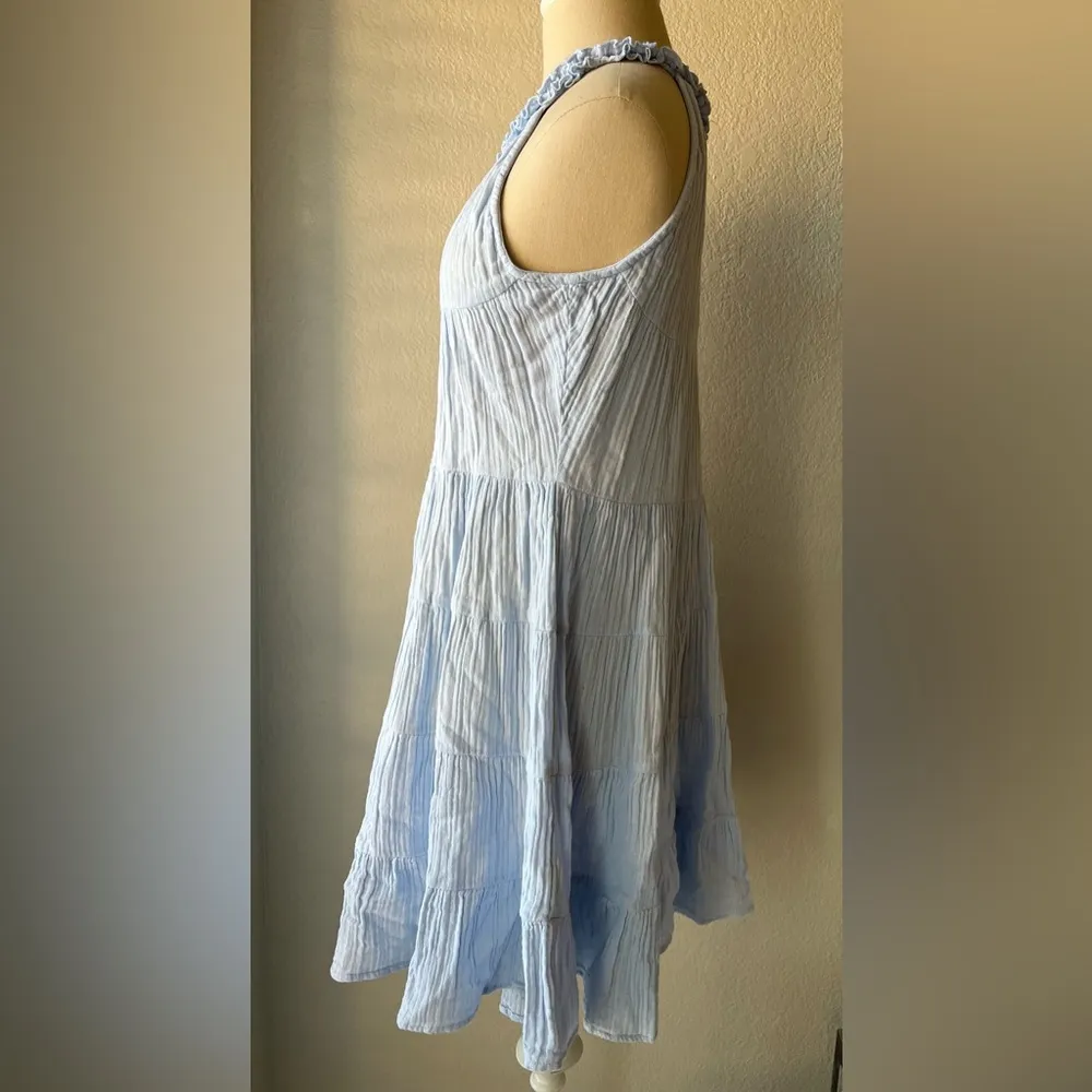 Elan Sky Blue Flowy Mini Dress Size S - Image 6