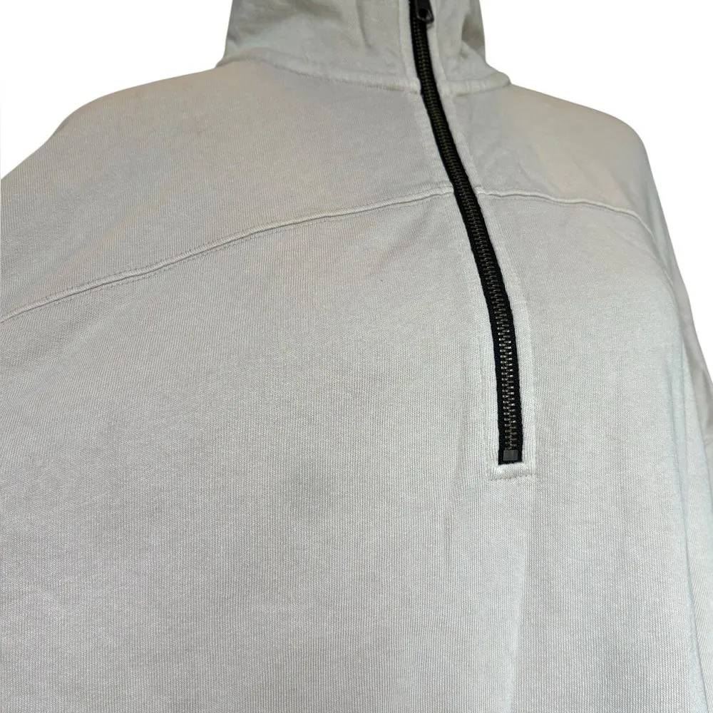 Life Is Good Raw French Terry Pullover Sweatshirt Hall Zip Women Large New Mocha - Image 7